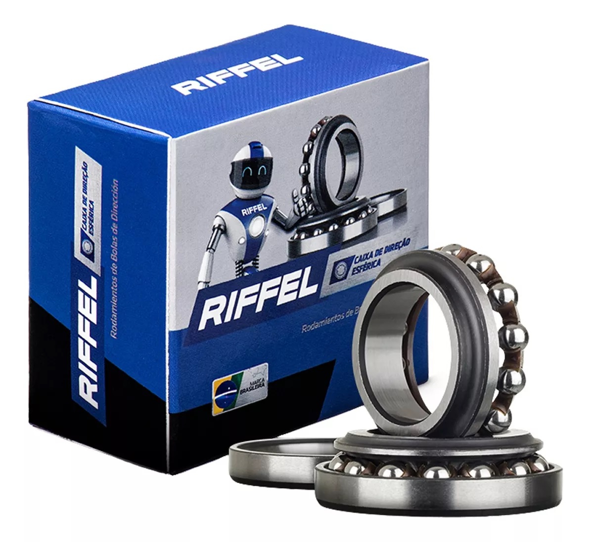 Caixa De Direção Esférica Ybr 125 Factor 2009 A 2016 Riffel - Thomas Parts