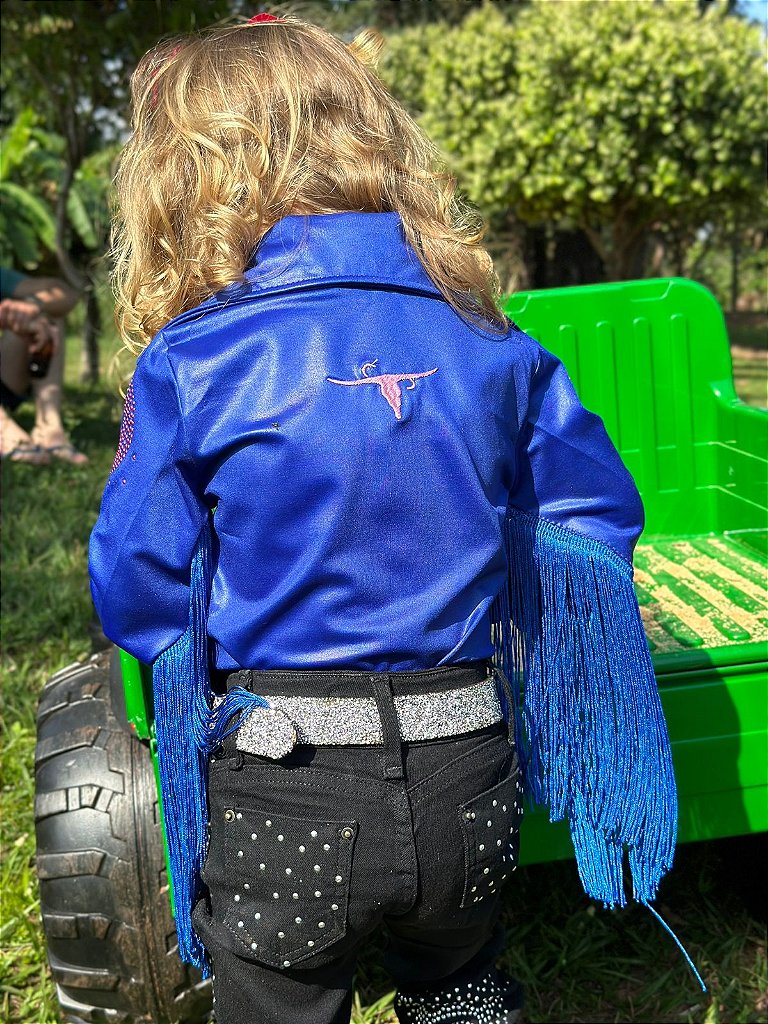Body Camisa Infantil Azul All Pink Texas Ranch. - Texas Ranch Jeans