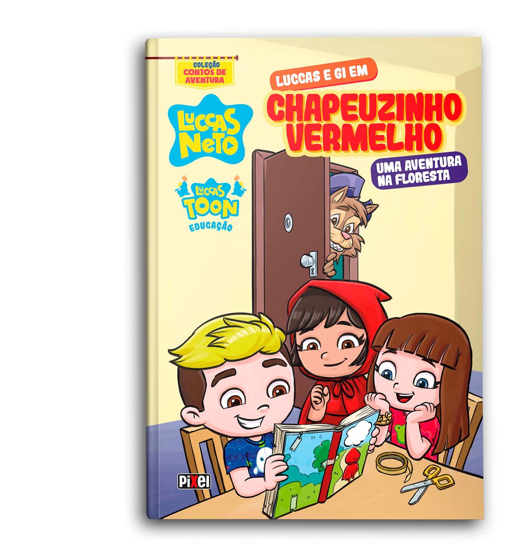 O livro de colorir Luccas e Gi na Copa - Loja Pixel - Editora