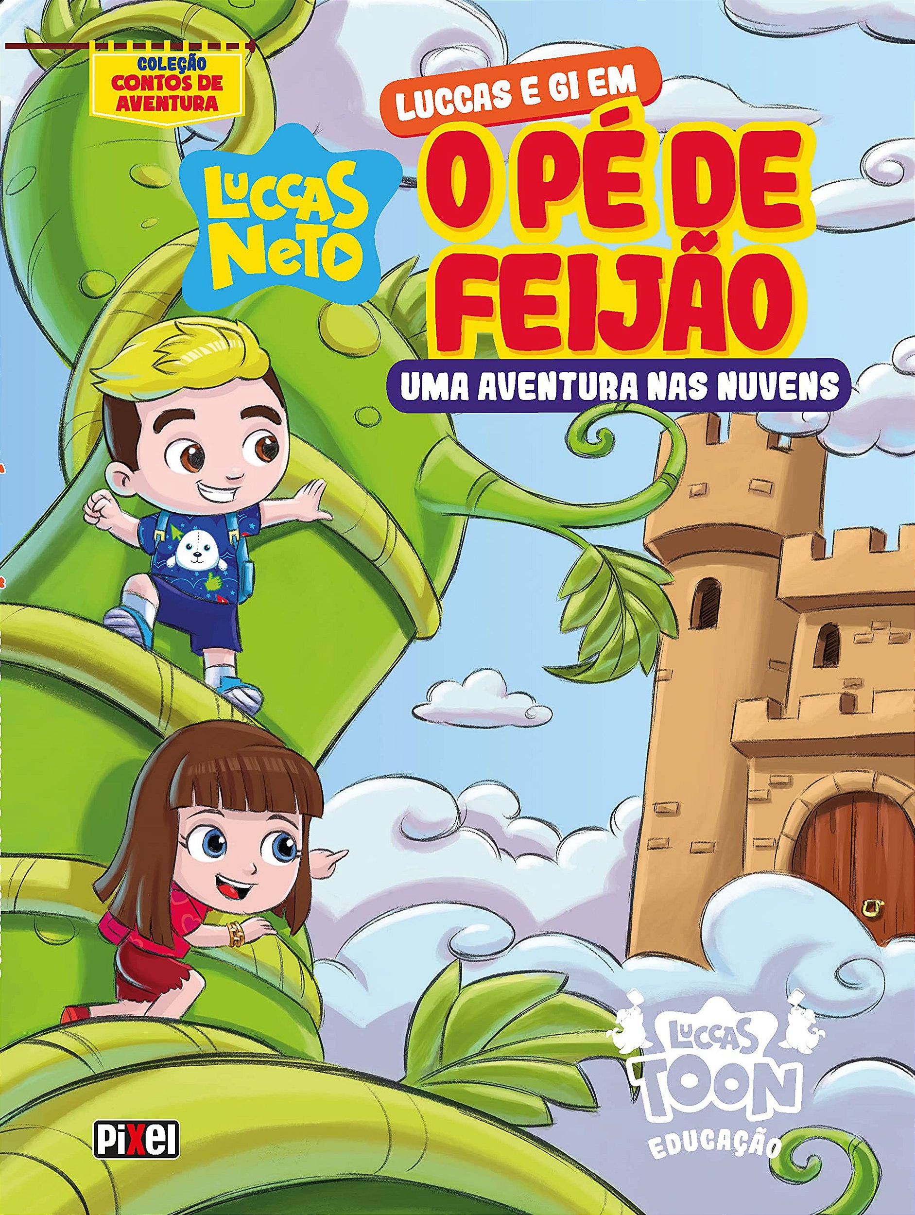 O livro de colorir Luccas e Gi na Copa - Loja Pixel - Editora Pixel