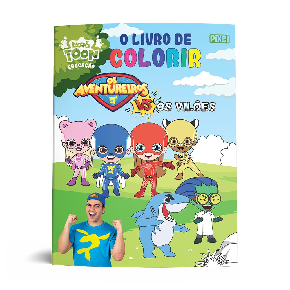 Livro de Colorir Os Aventureiros - Loja Pixel - Editora Pixel