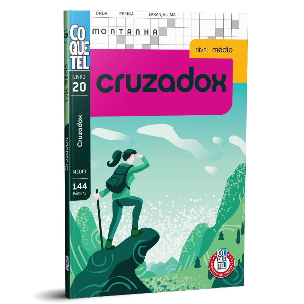 Livro Coquetel Cruzadox Exercício Para Memória Lógica Letras