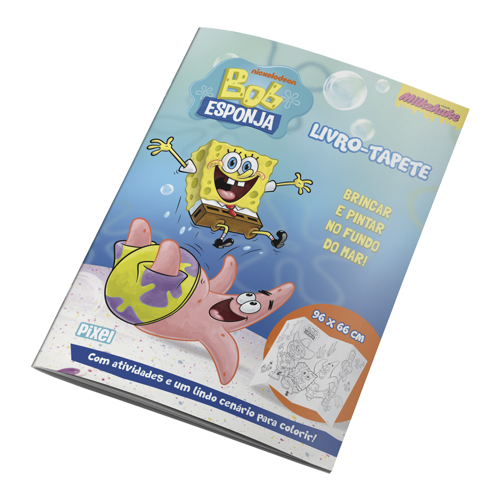 Bob Esponja: Brincar e pintar no fundo do mar - Livro-tapete - Editora ...