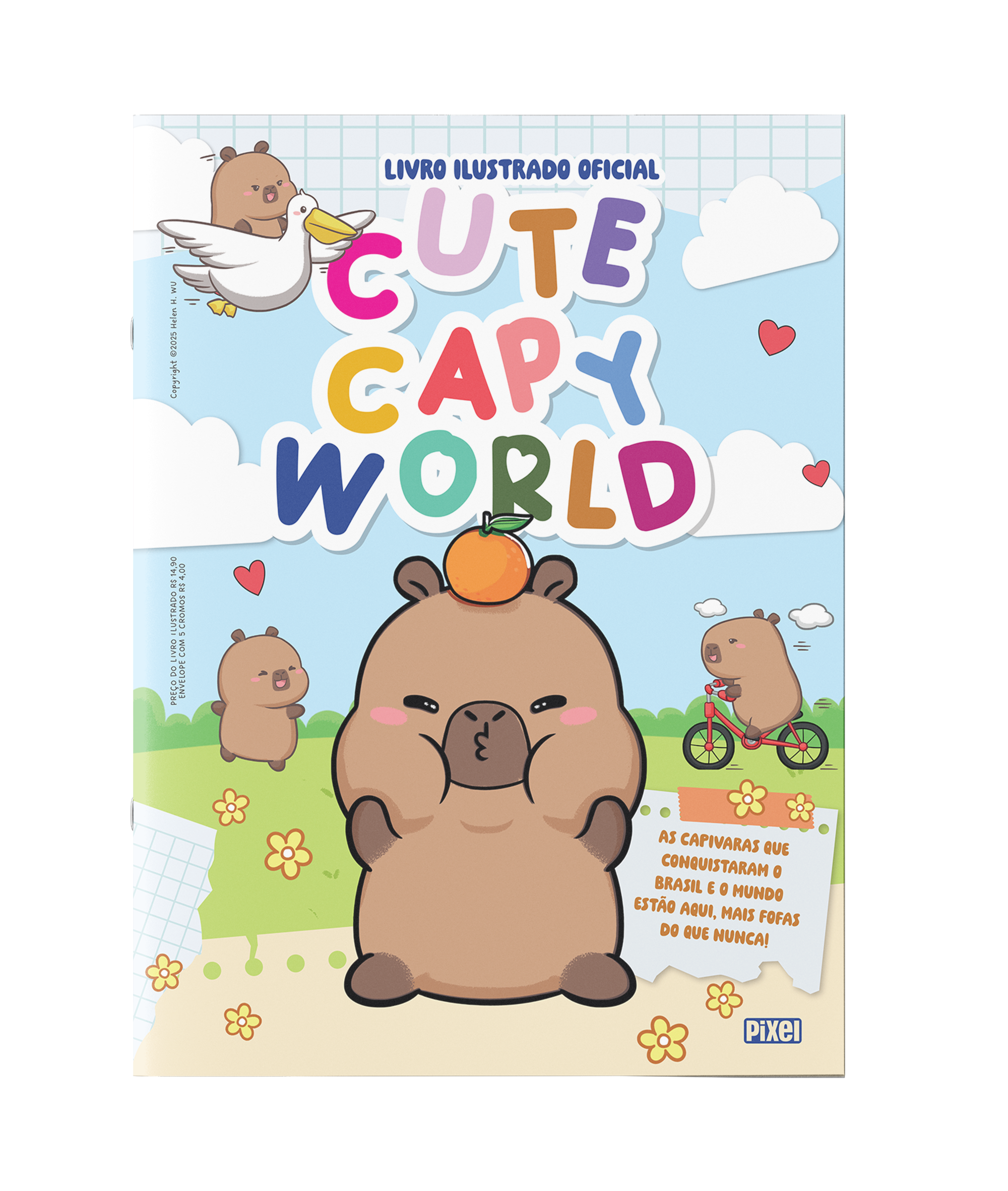 Álbum Oficial Cute Capy World + 10 envelopes de figurinhas - Editora ...