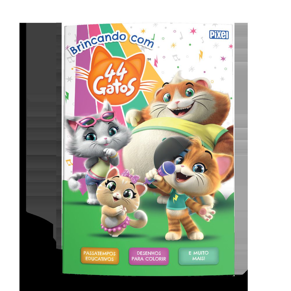 LIVRO COLORIR 44 GATOS