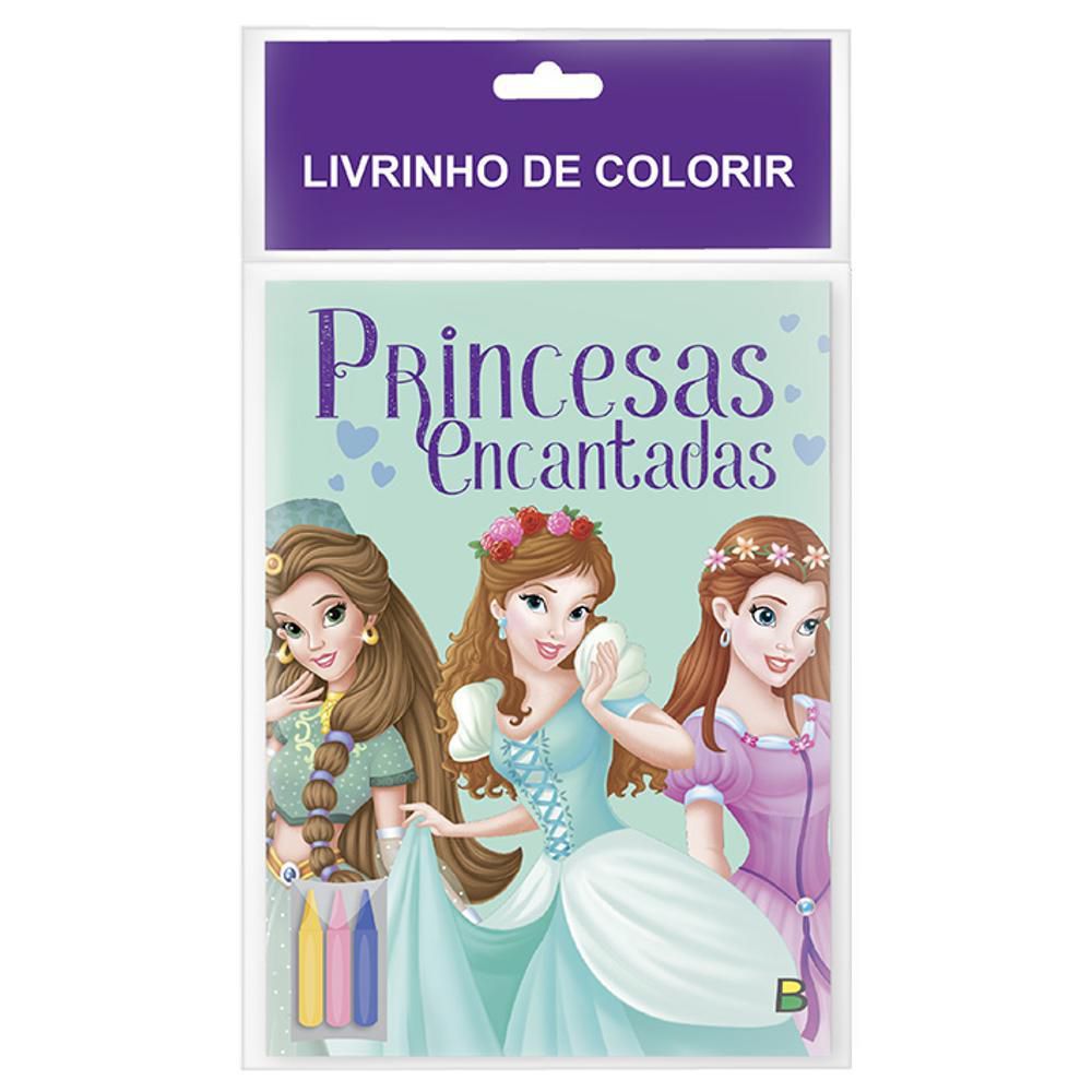 Princesas do reino encantado: Livro de atividades para colorir