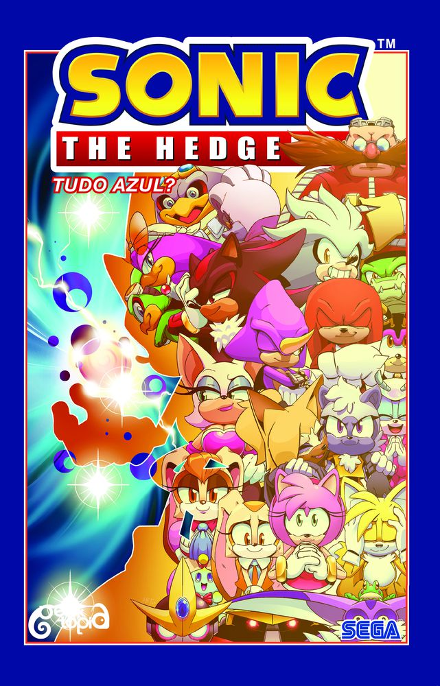 Sonic the Hedgehog está pronto para a aventura livro de colorir