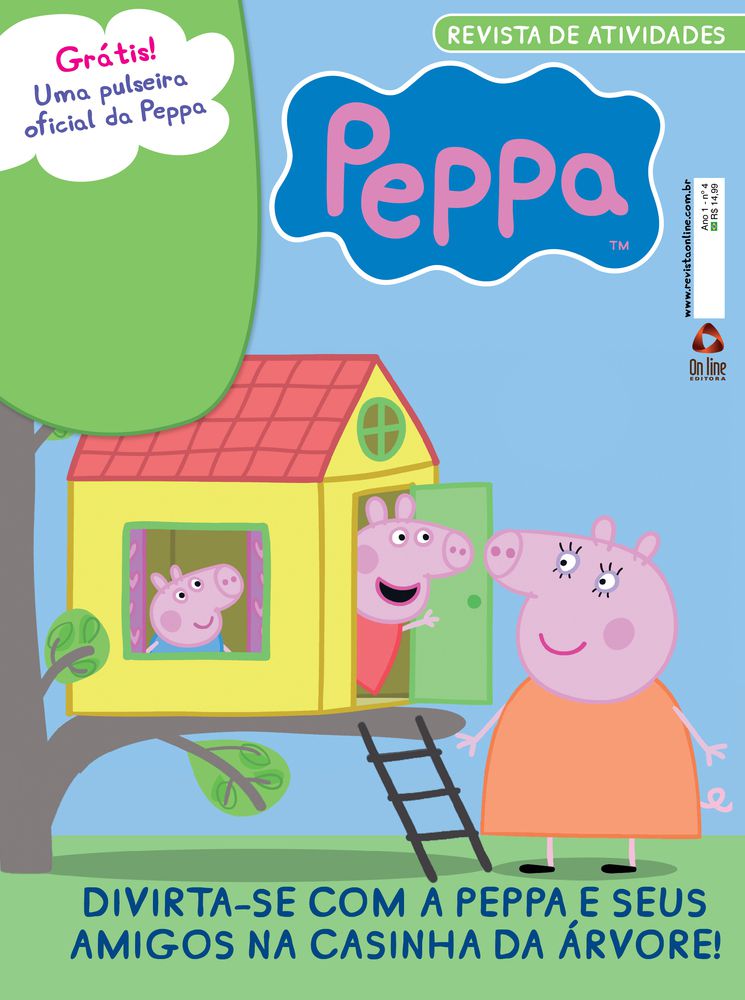 Livro - Peppa Pig - Revista para colorir: Um dia incrível com os