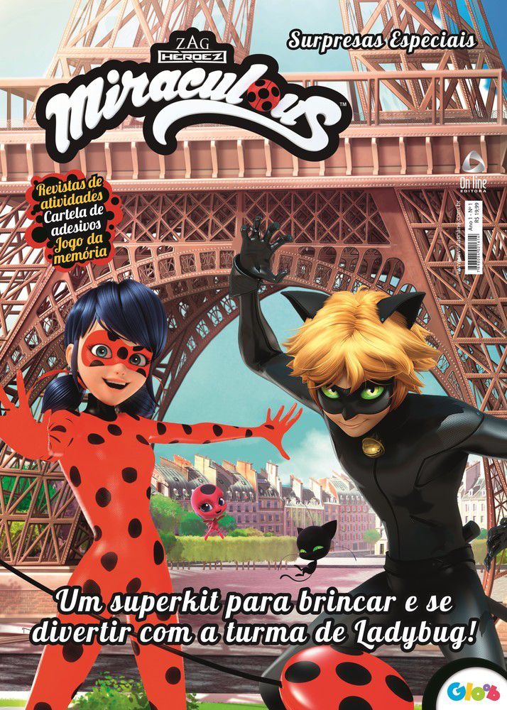 Comprar Livro Adesivos e Atividades Miraculous Ladybug