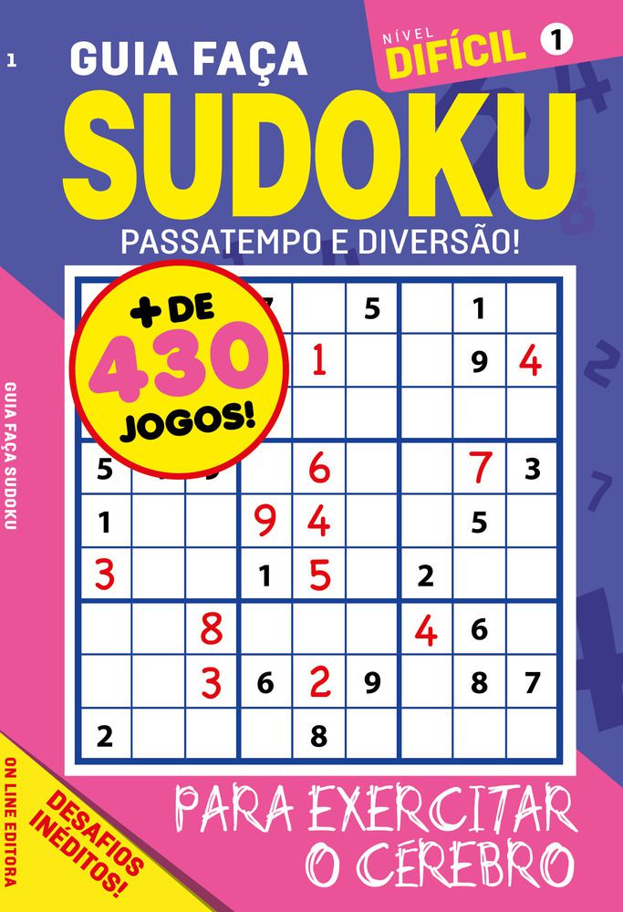 Almanaque Faça Sudoku Dificil - E-BIENAL