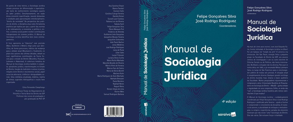 Manual De Sociologia Jurídica 4ª Edição 2023 Livraria Internacional Sbs 9915