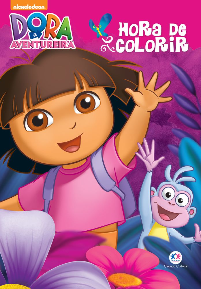 Desenhos para colorir de desenho da dora com seu amigo botas para