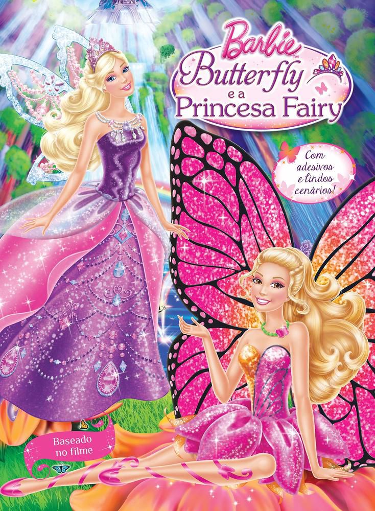 Barbie - Histórias encantadoras: Sereia das pérolas; Barbie Butterfly e a  princesa Fairy; Escola de princesas