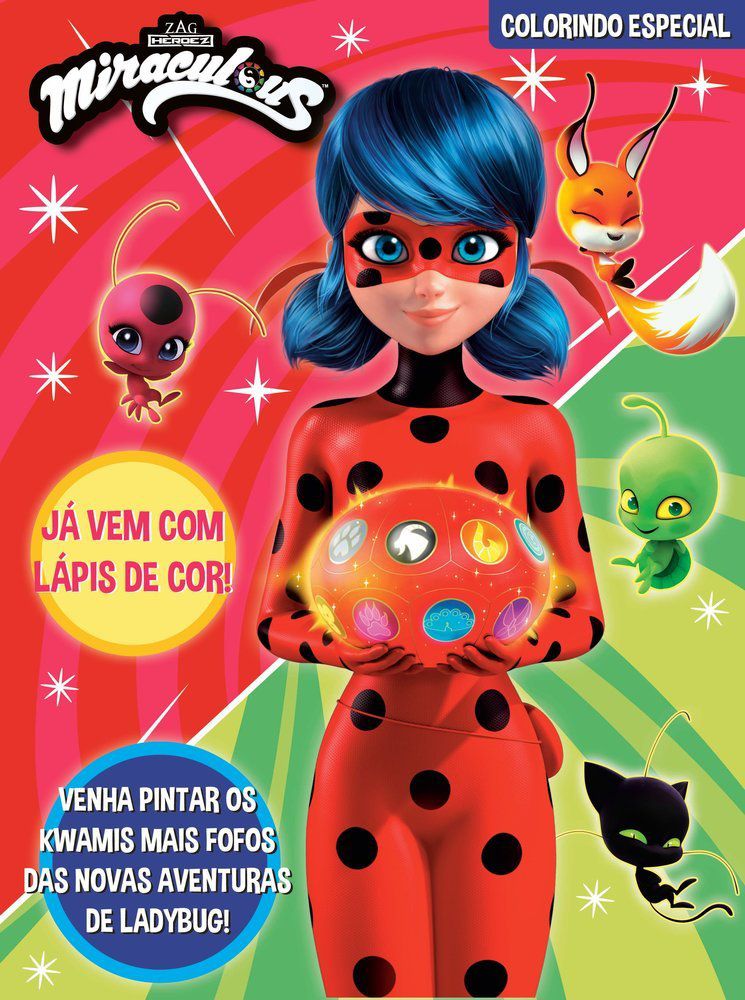 Imagem: Atividades e desenhos de Miraculous Ladybug para pintar colorir