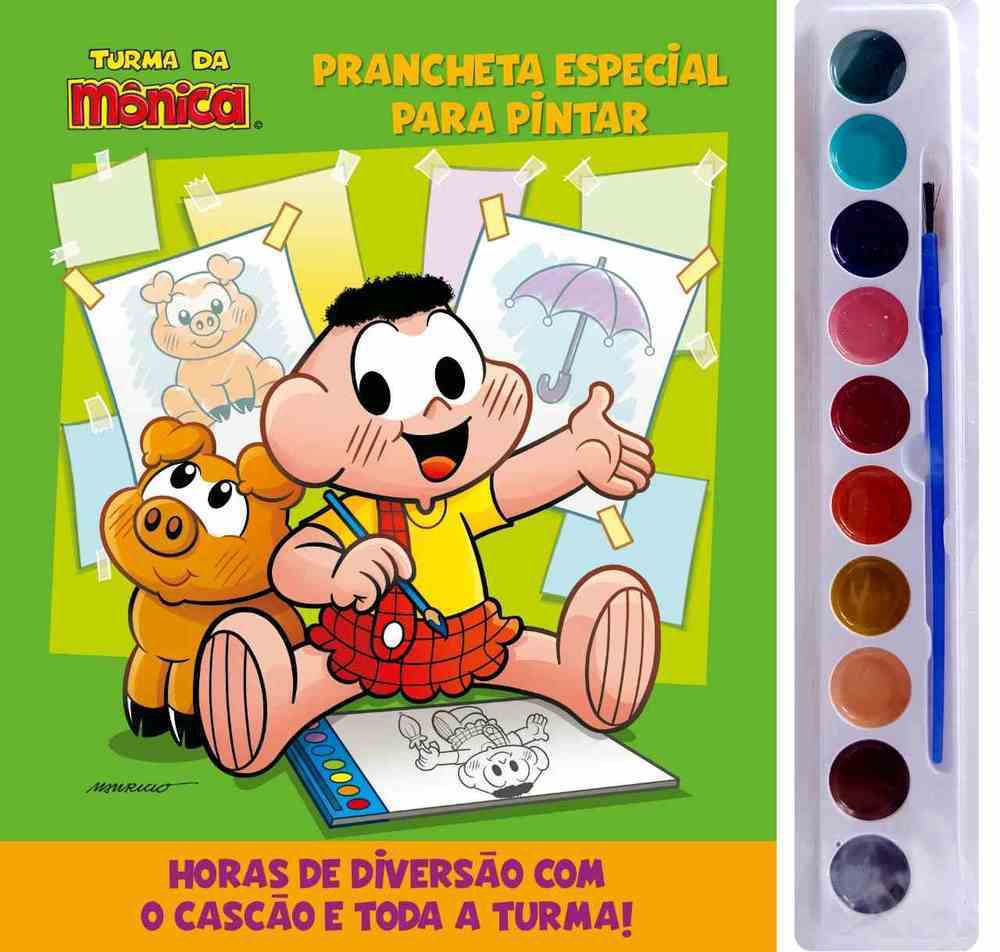 Turma Da Mônica Livro Para Pintar Com Aquarela - Cebolinha e Cascão -  E-BIENAL