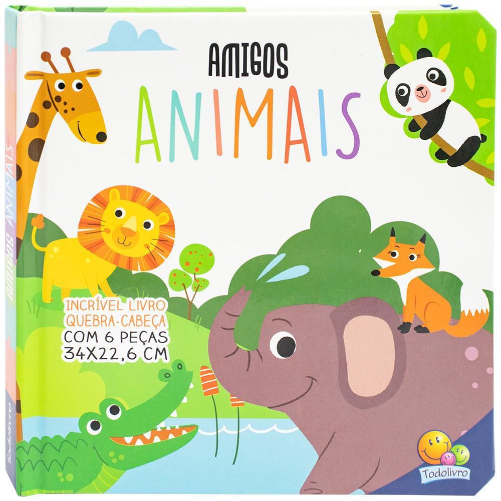 Livro Quebra Cabeça: animais da selva