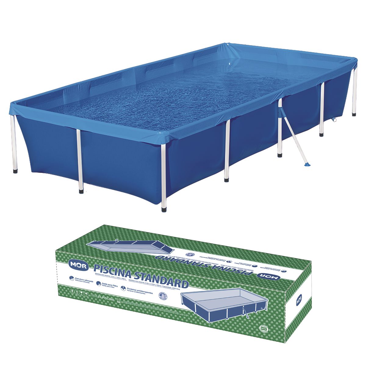 Piscina Standard Mor PVC 3000 Litros - Mor - Auto Equip