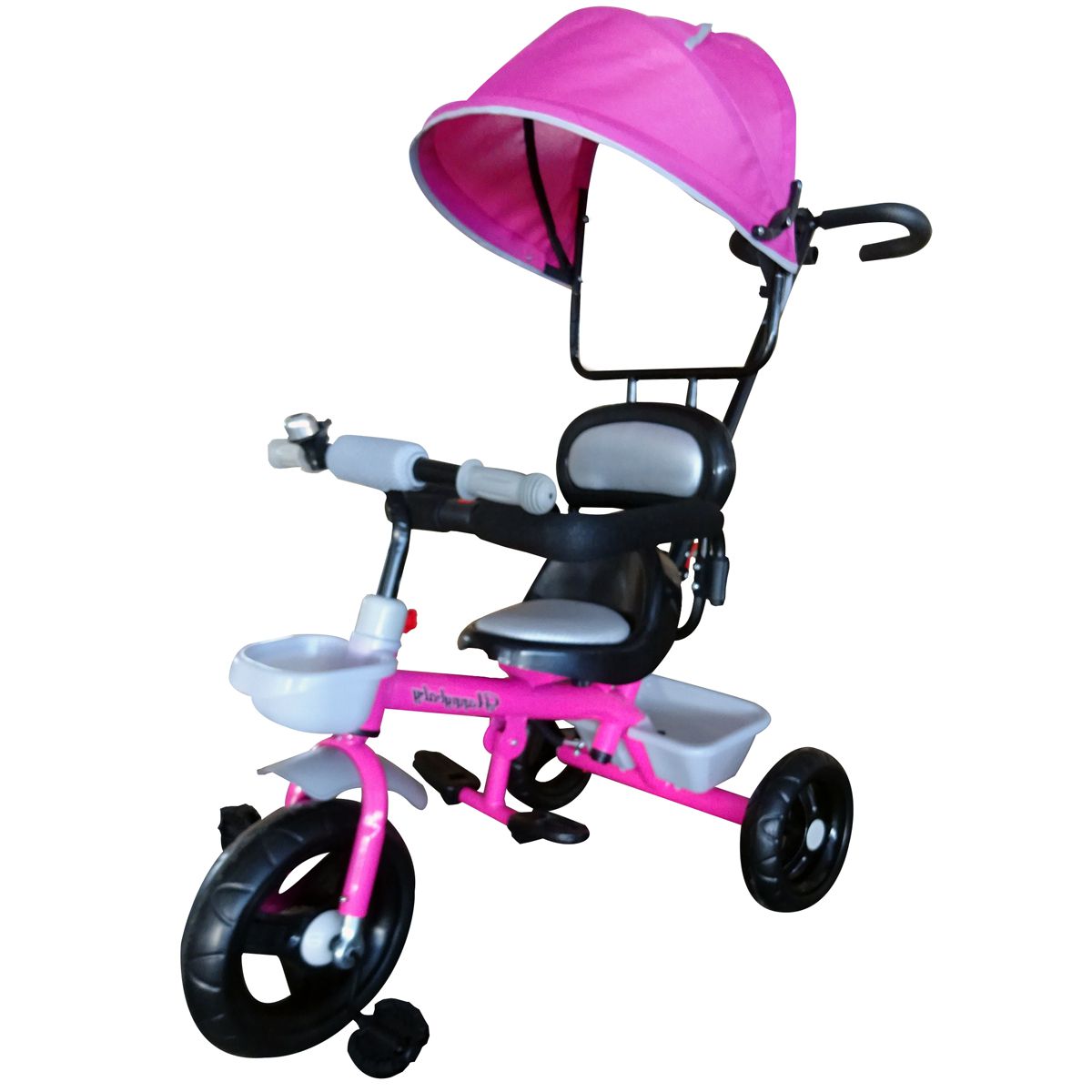 Triciclo Infantil Com Empurrador Motoca Passeio Vermelho