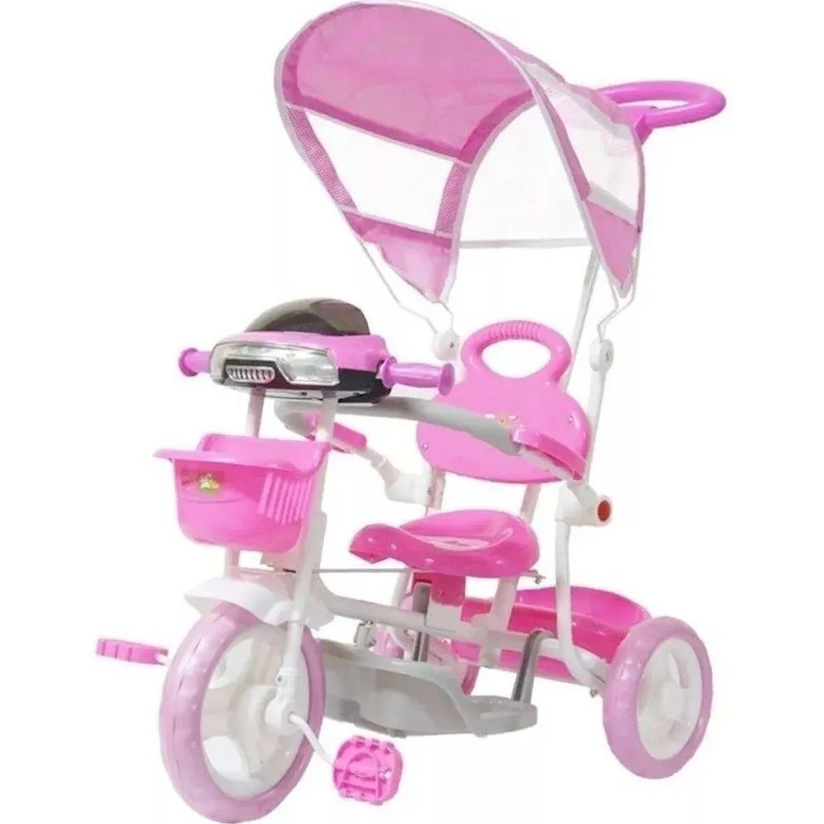 Triciclo Infantil Velotrol Passeio Empurrador 2 em 1 Importway Motoca Com  Capota Toldo BW084 - Importway - Auto Equip