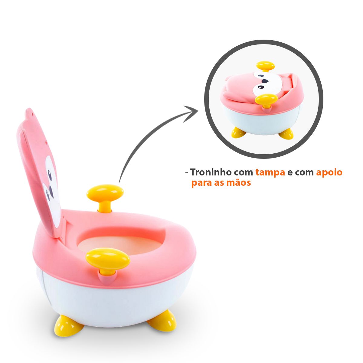Troninho Fox Potty Rosa - Safety 1st - Auto Equip