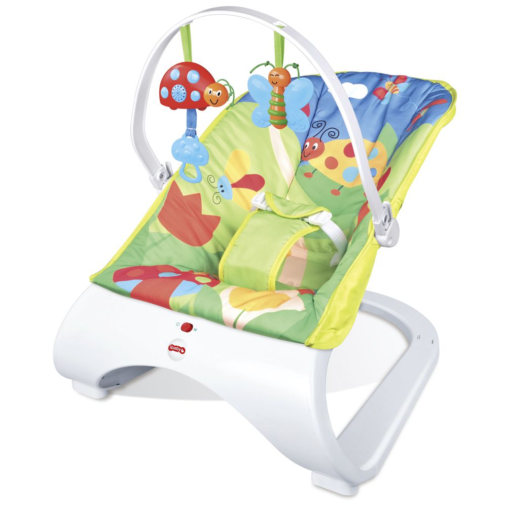 Cadeira Descanso Bebê Vibração E Som Azul Bw093az Importway