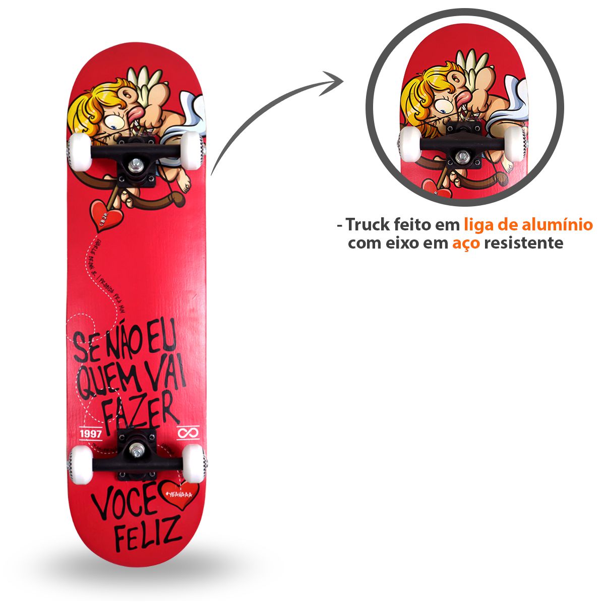 Skate Kronik Charlie Brown Jr. Proibida Para Mim - Bel - Auto Equip