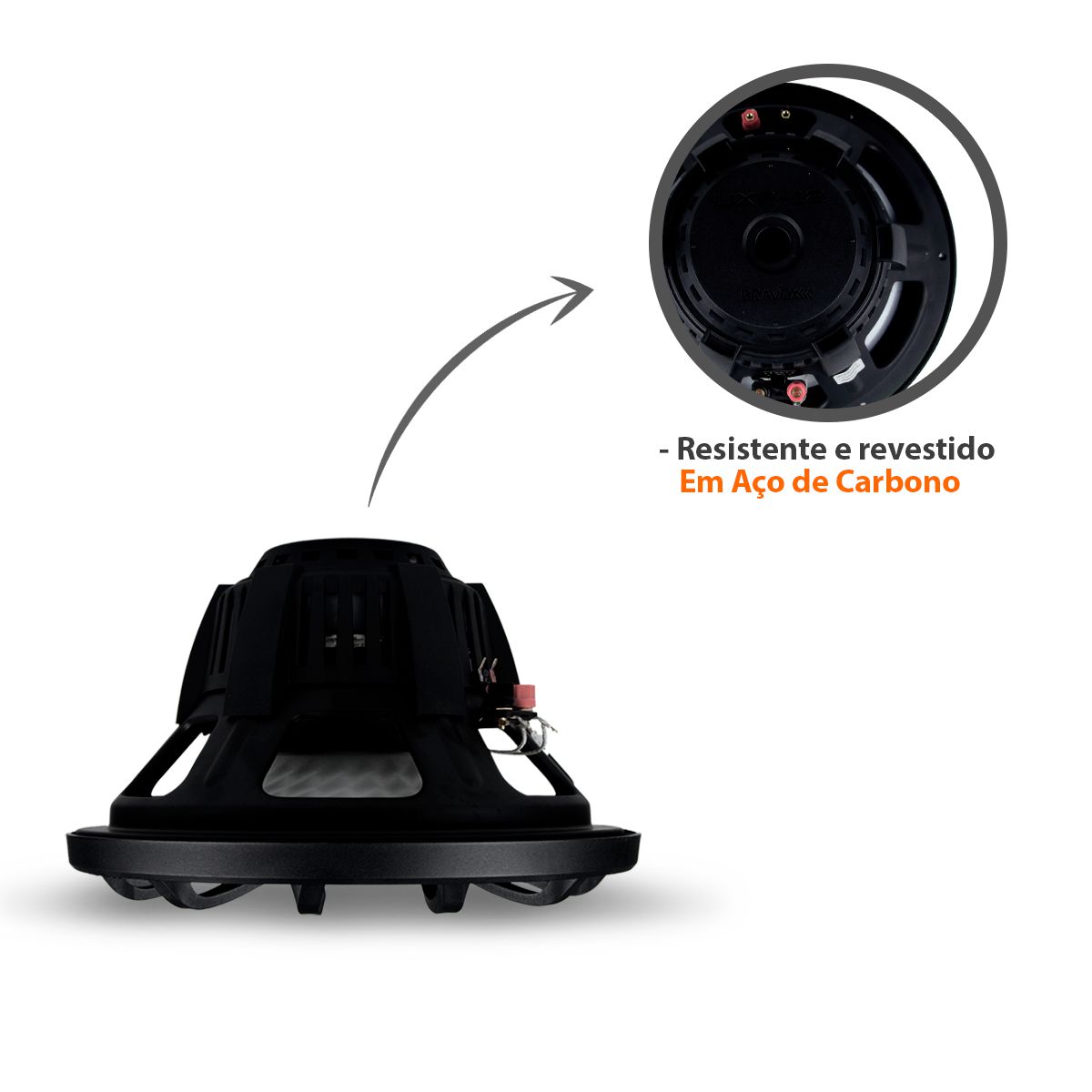 Alto-falante UXP12-D4 LED RGB - Bravox - Auto Equip