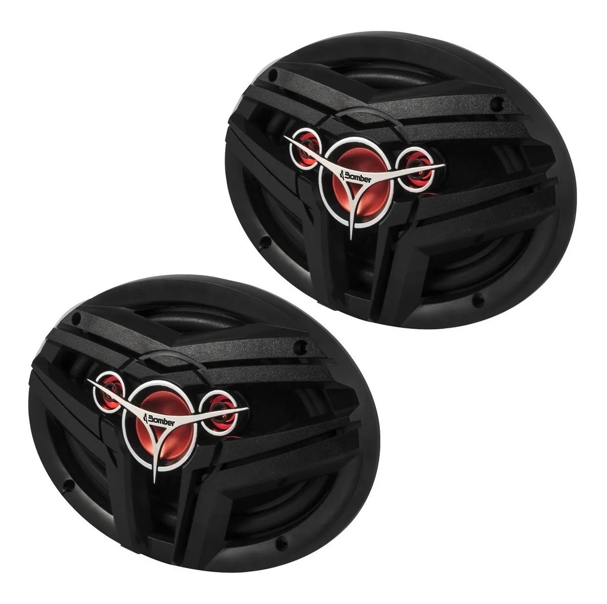 Par Alto Falante 6x9 69 200w Quadriaxial Som Carro - Bomber - Auto