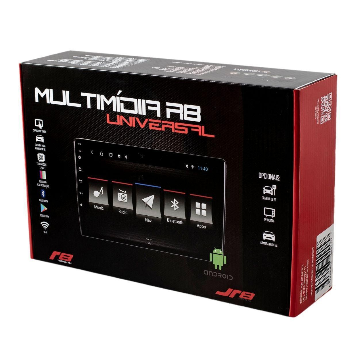 Multimídia DVD Android 10 MP5 Tela de 9 polegadas + Câmera de Ré - Auto ...