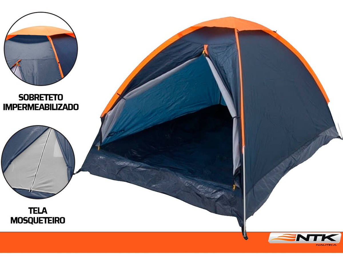 Barraca de Camping Panda NTK 2 pessoas e coluna d'água de 600mm
