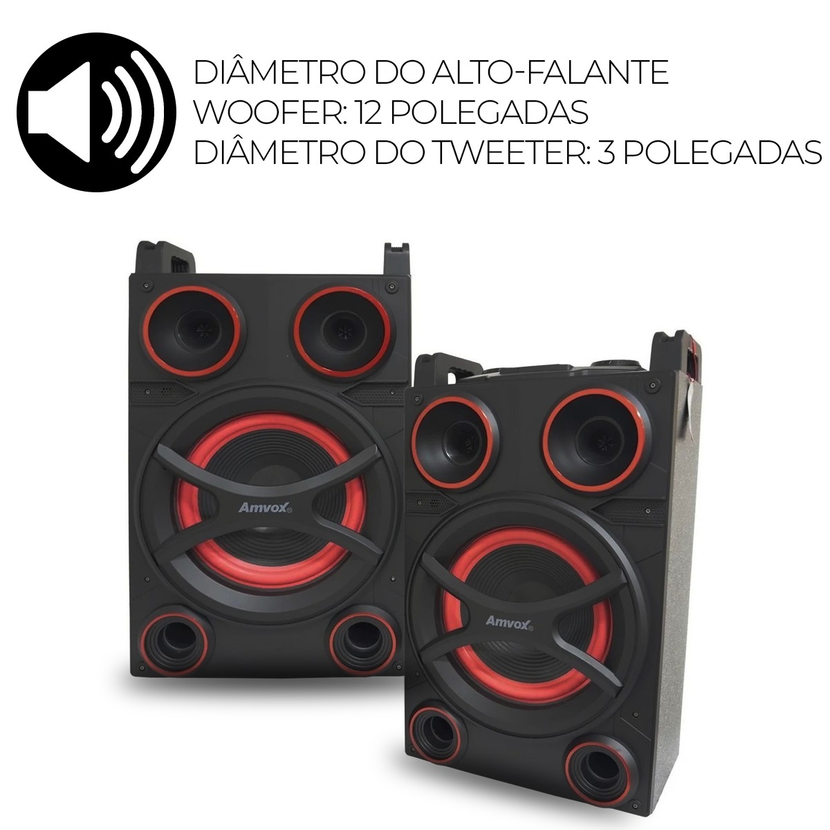 Caixa Som Amplificada Bluetooth 1400W Rms Ativa Passiva Mp3 Fm Usb