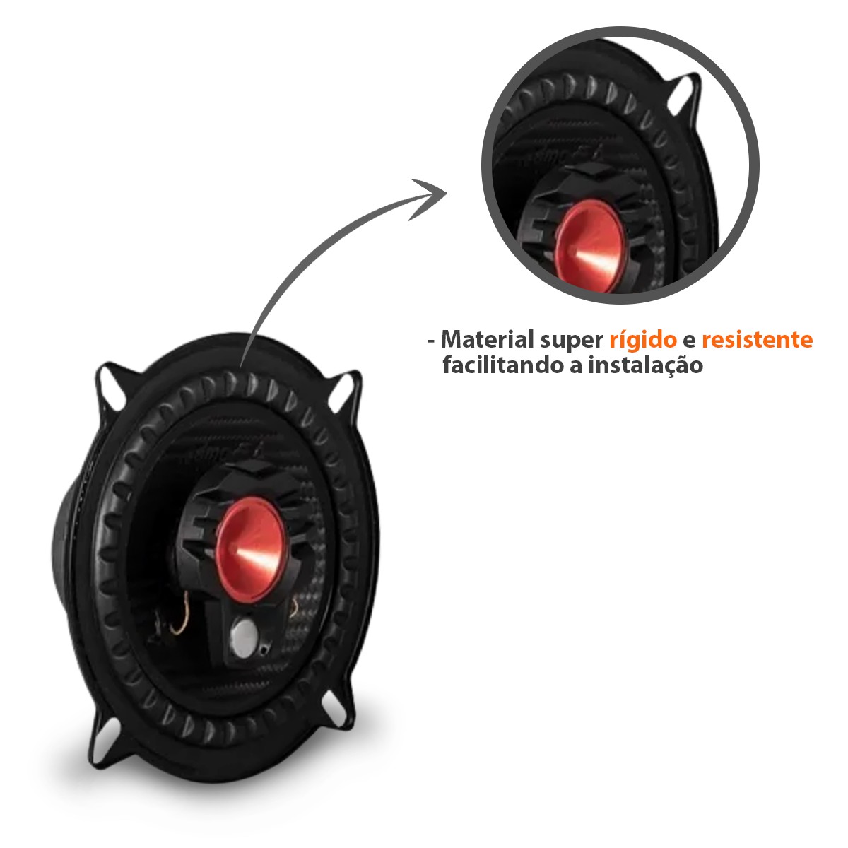 Par Alto Falantes Automotivos Triaxial BBR 5 Polegadas 100W RMS 4 Ohms ...
