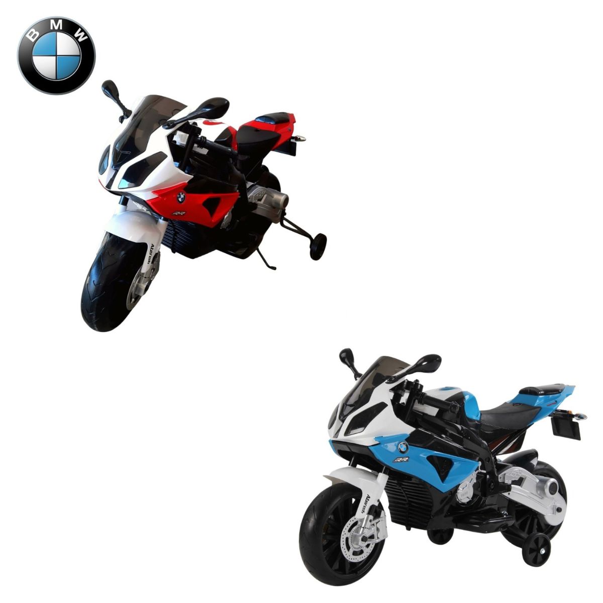 Moto Elétrica Infantil BMW S1000RR 12V Com Rodinha P Crianças De 3