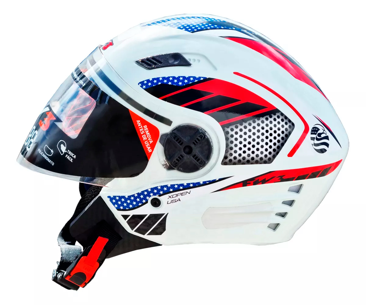 Capacete X Open Países - Fw3 - Auto Equip