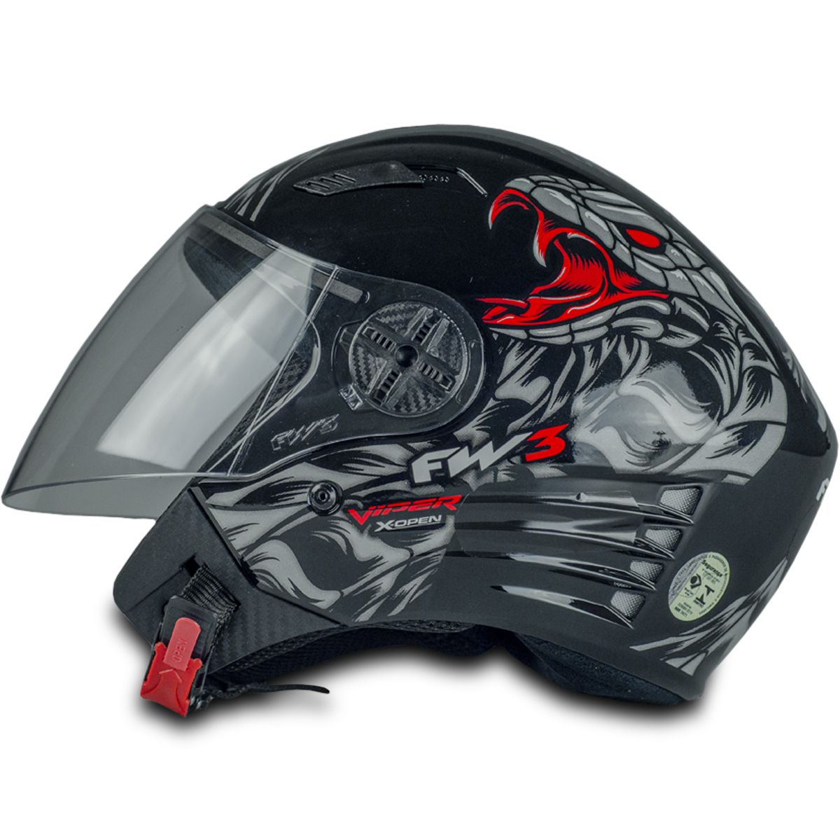 VIPER(ヴァイパー) Capacete X Open Viper - Fw3 - Auto Equip