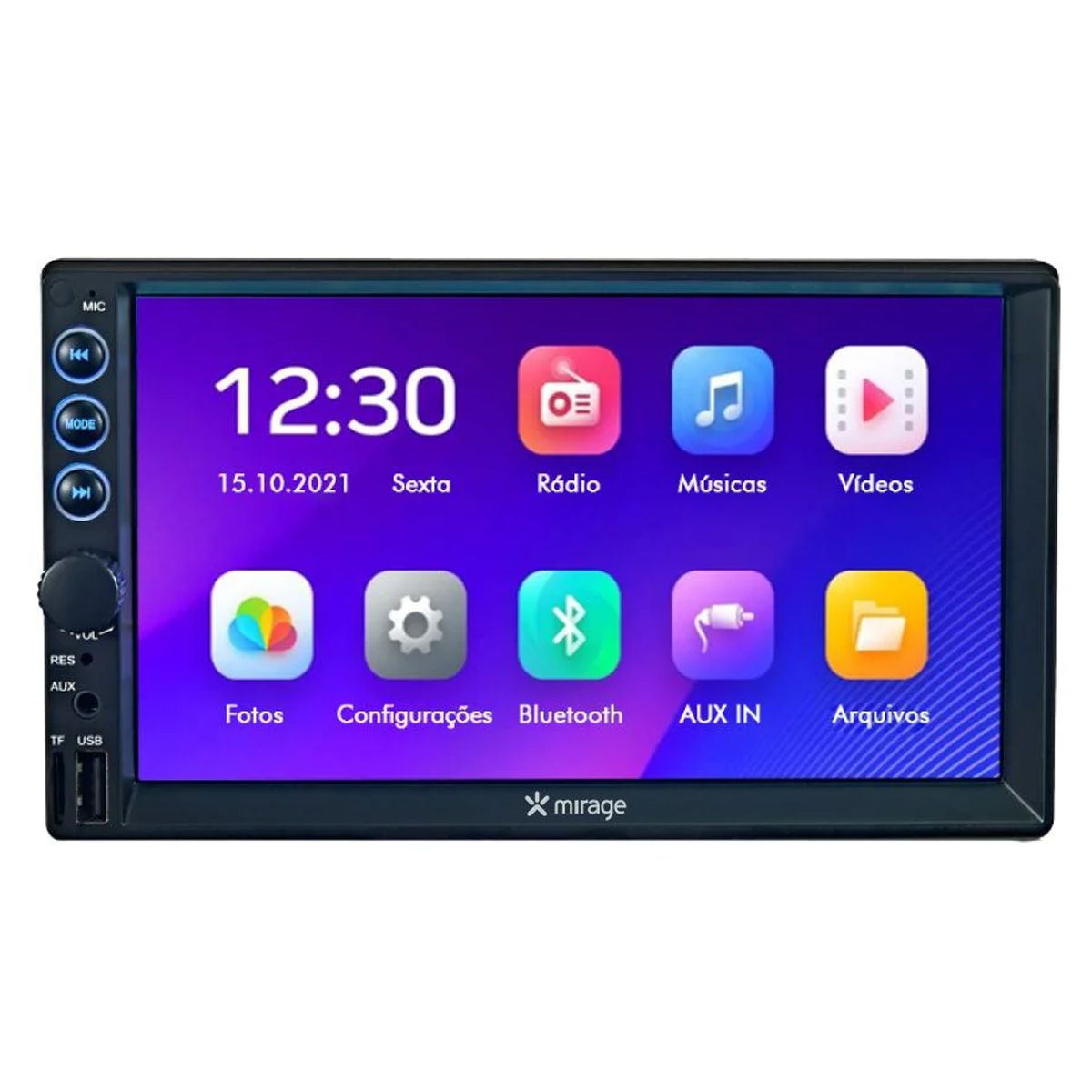 Multimídia DVD 7 Polegadas Mp5 Multilaser Evolve GP350 Mirage - Auto Equip