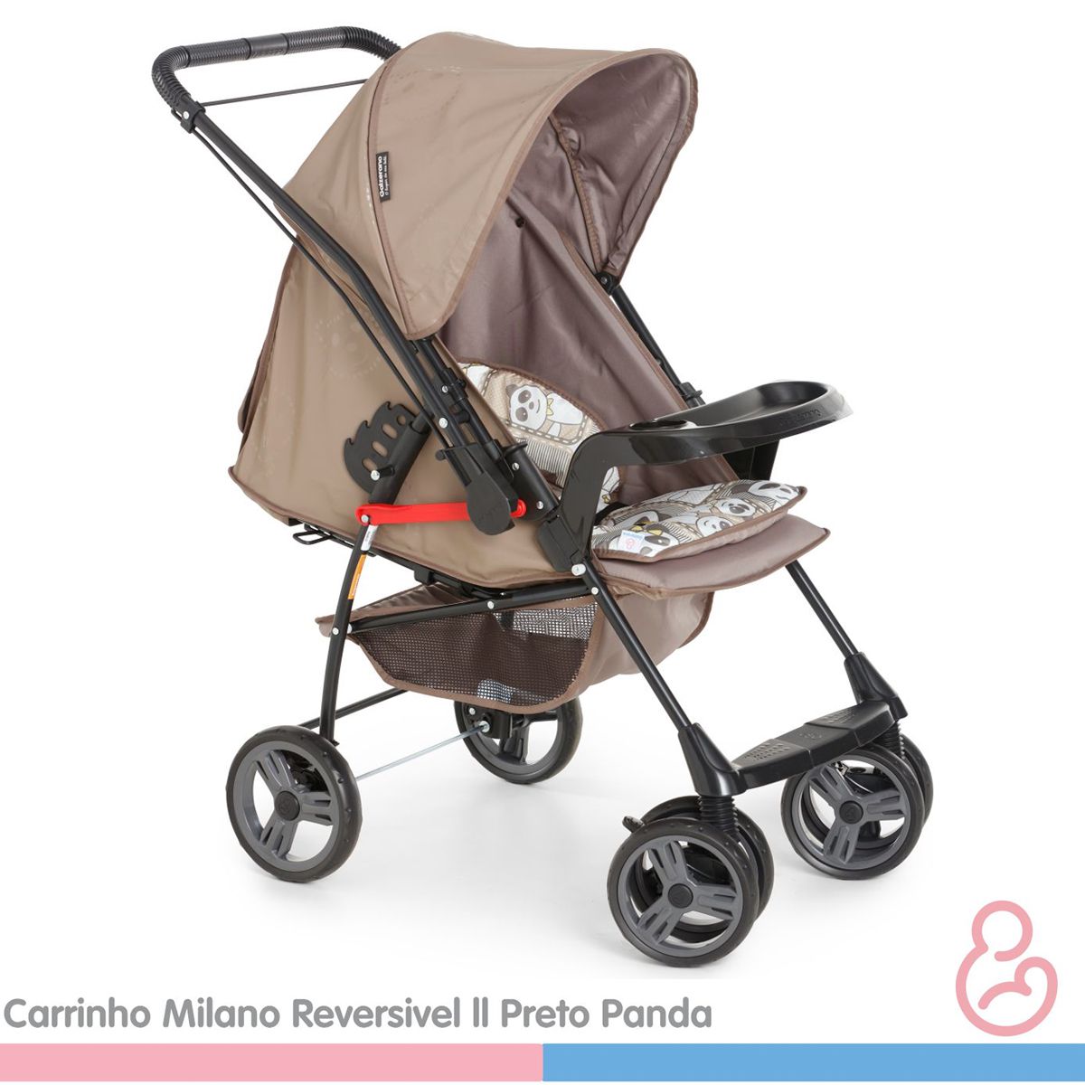 CARRINHO MILANO REV II PRETO PANDA PPA 1016PPA - Auto Equip