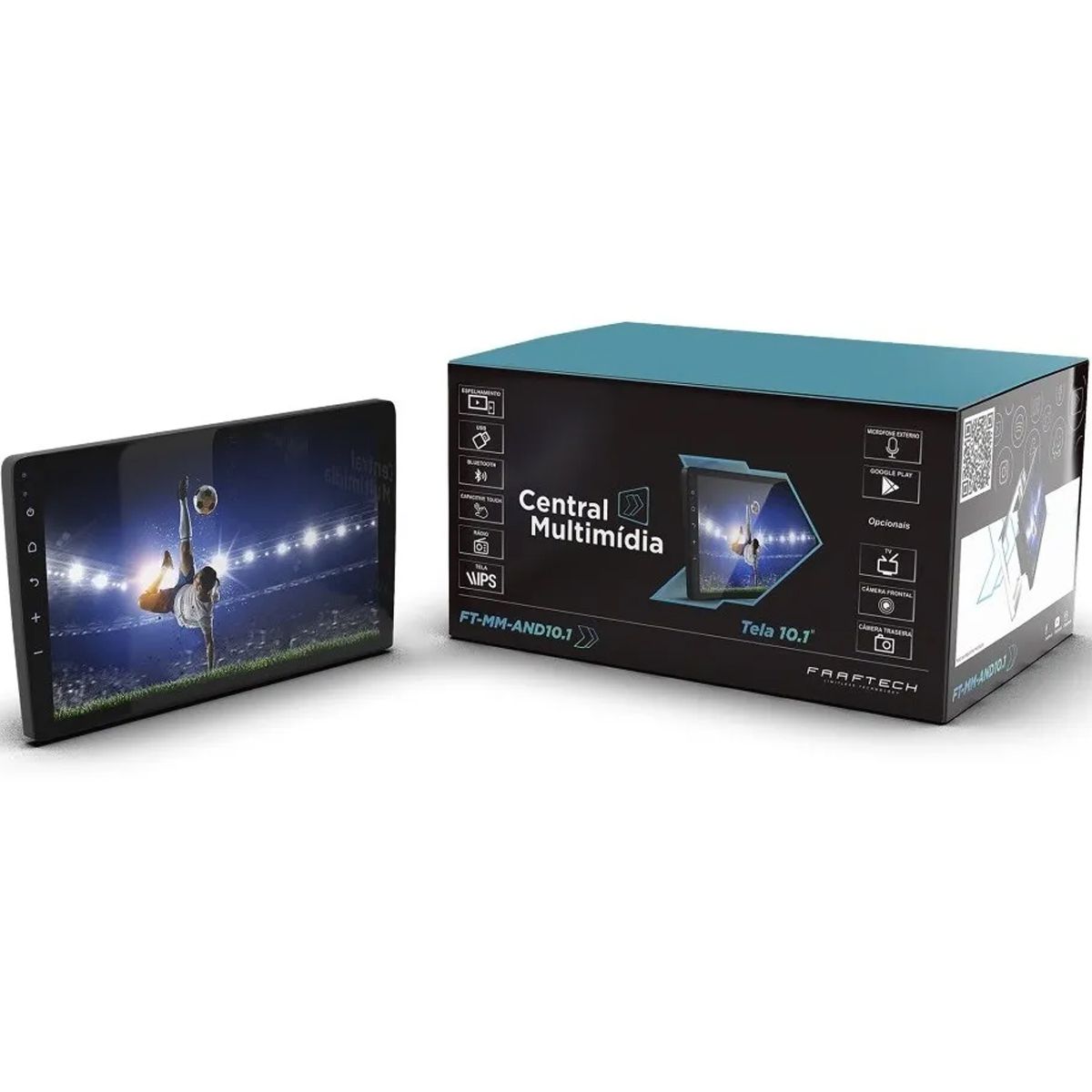 Multimídia DVD Android Com Tela 10 Polegadas FT-MM-AND10.1 - Faaftech ...