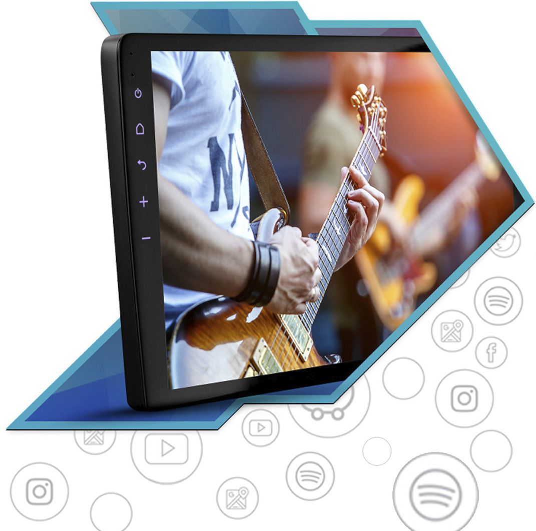 Multimídia DVD Android 10 Tela de 9 Polegadas Volkswagen FT-MM-AND ...