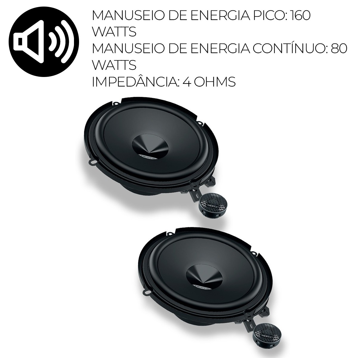 Kit 2 vias Alto Falante DSK 160 - Hertz - Auto Equip