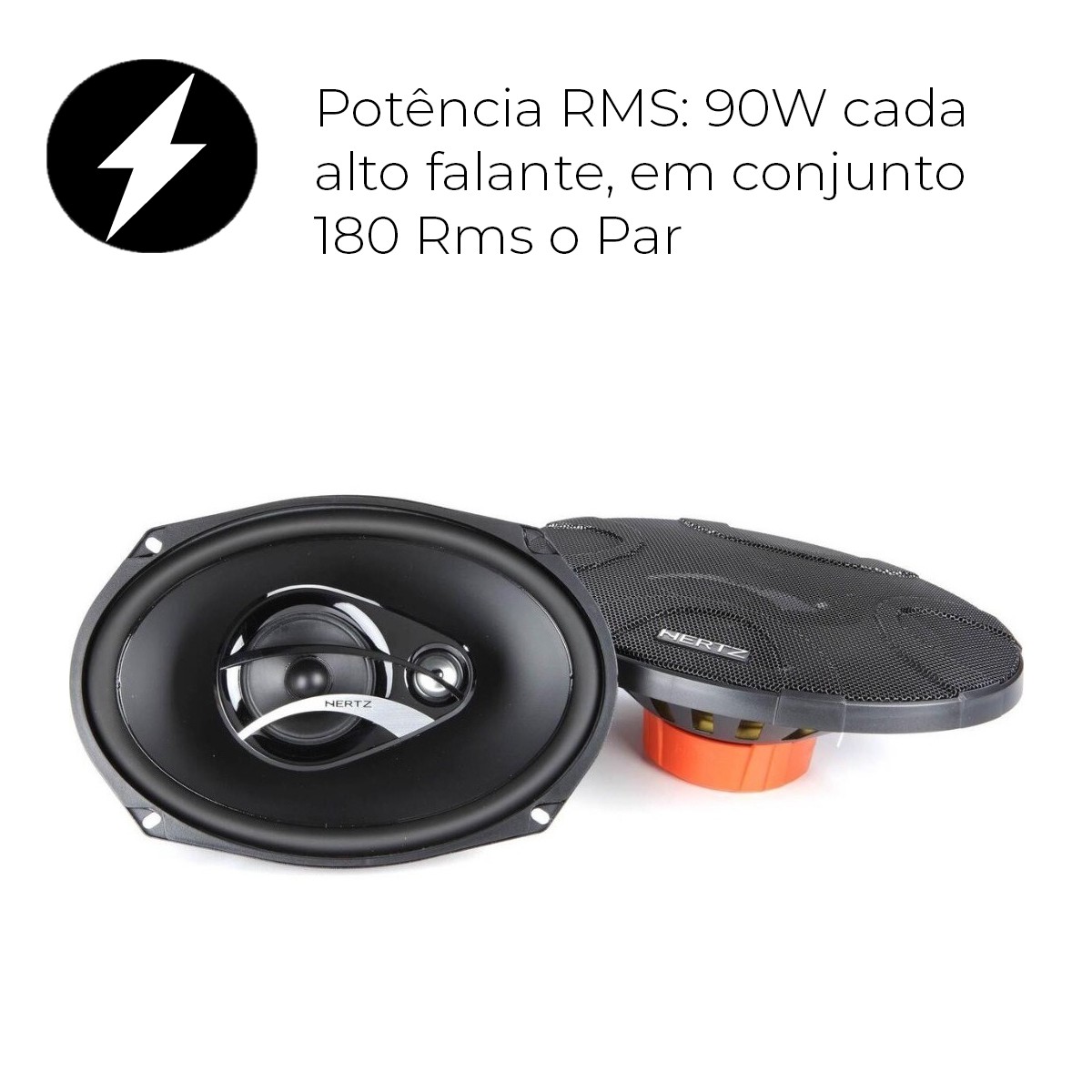Par Alto Falante Triaxial Dcx 690.3 6x9 180W Rms - Hertz - Auto Equip