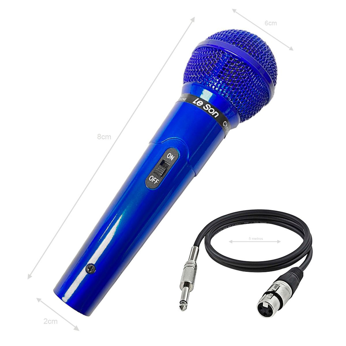 MICROFONE MC200 AZUL - Auto Equip