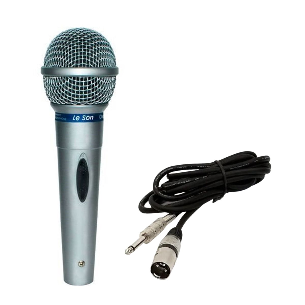 Microfone Profissional Fio Le Son Mc200 Cardioide - Prata - Auto Equip