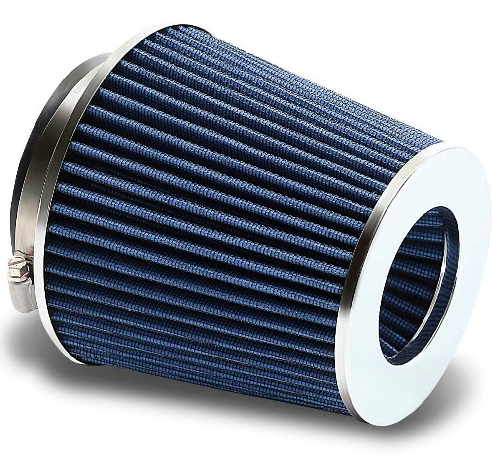 Filtre À Air Cornet Kit D'Admission Direct 76mm Bleu pour Dacia Peugeot Toyota e