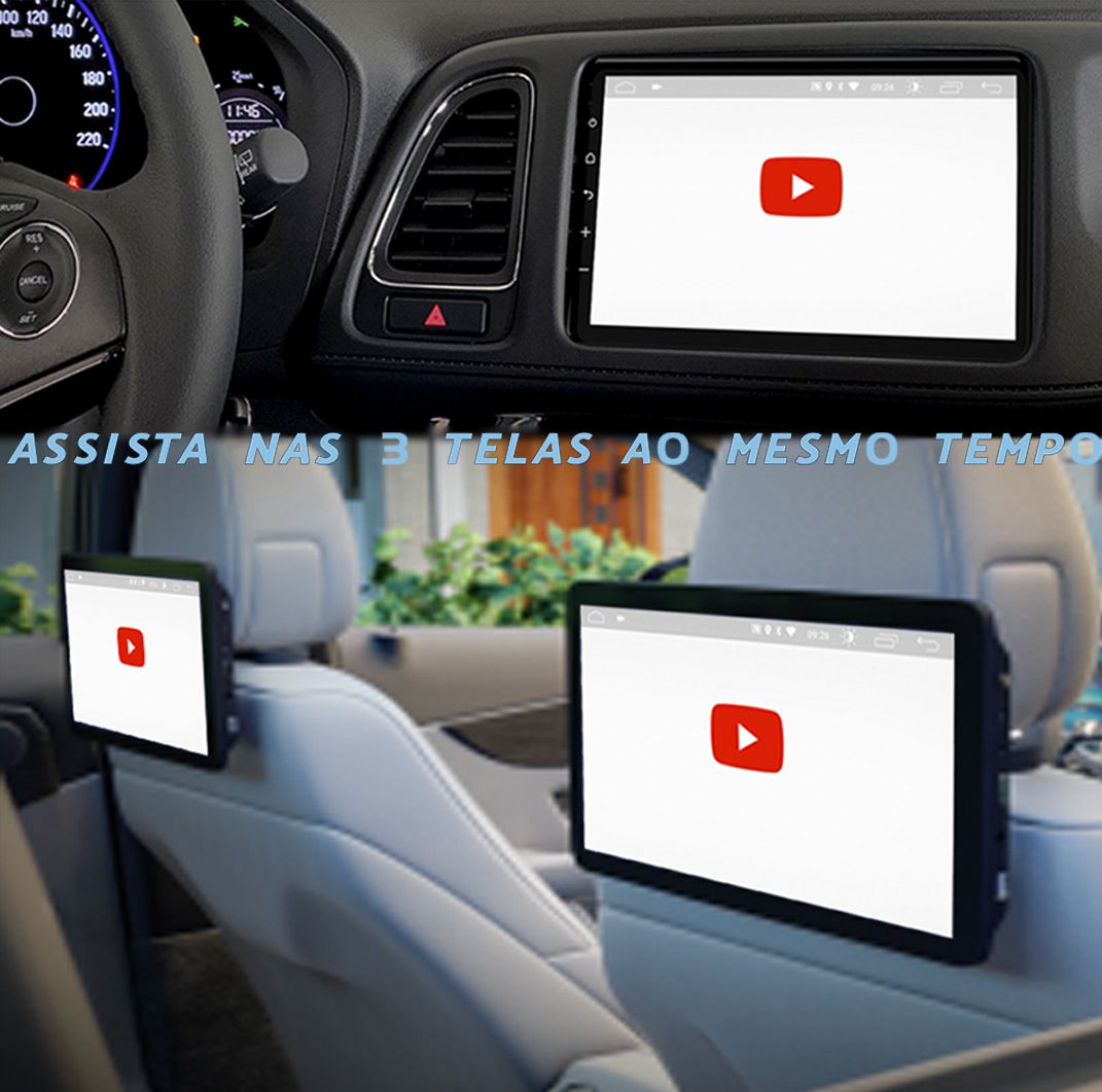 Central Multimídia 9 Polegadas Com Android FT-MM-AND9.0 +Câmera de ré ...