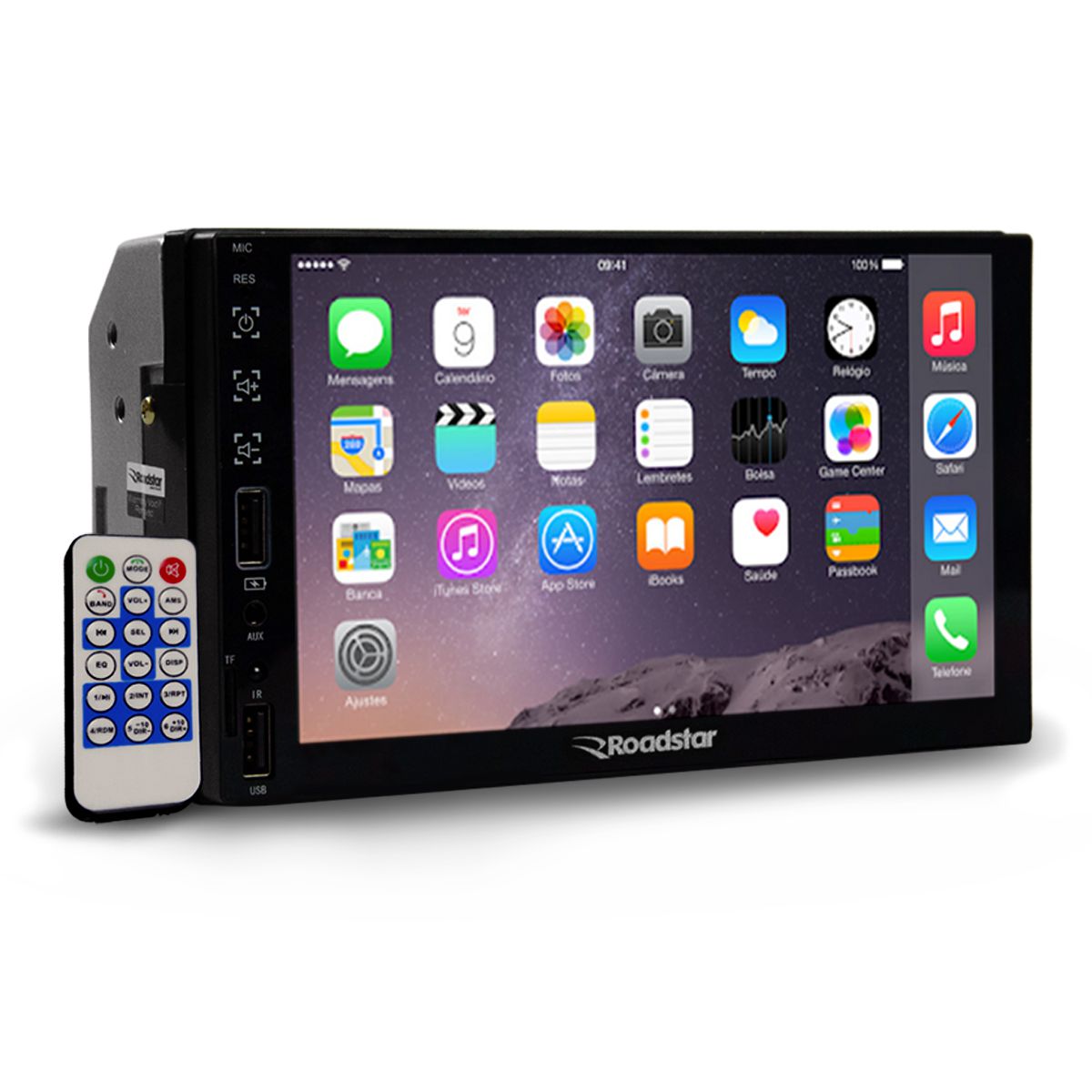 Kit Multimídia MP5 7 Polegadas Espelhamento e Bluetooth + Moldura G6 ...