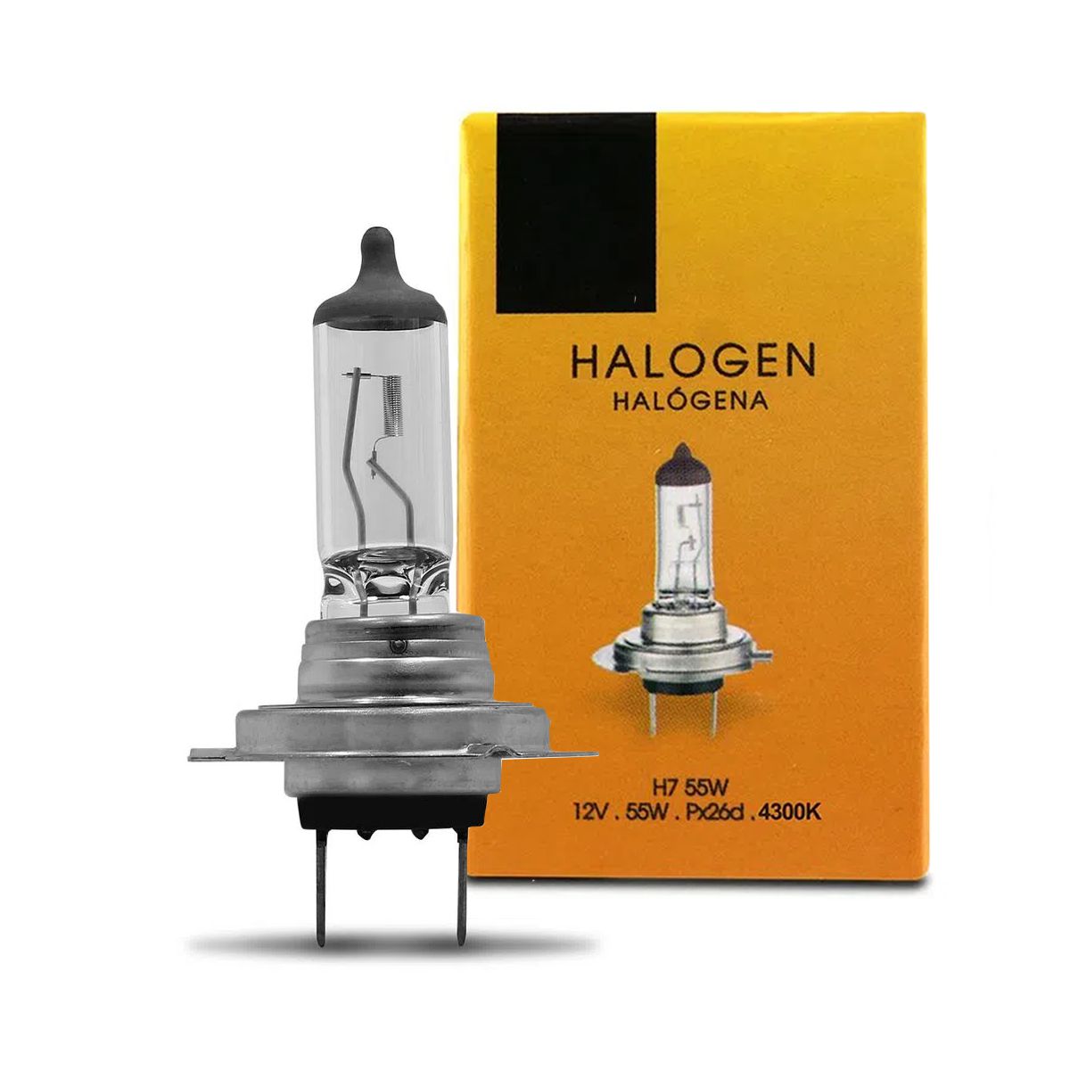 LÂMPADA HALÓGENA STANDART H7 12V 55W PX26D - SHOCKLIGHT