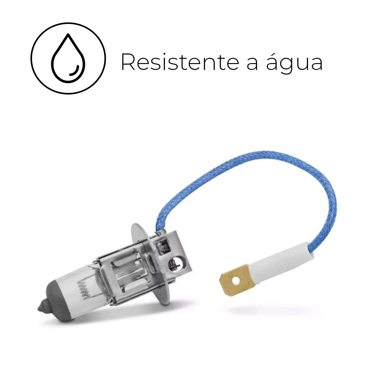 Lâmpadas Halógenas Encaixe H3 Potência 55W 12V Duas Peças