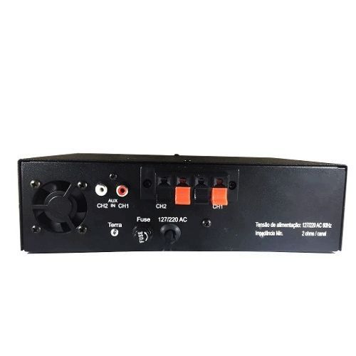 Receiver Orion BT 300W 2 MIC + AUX 2 Canais RC5000 Auto Equip