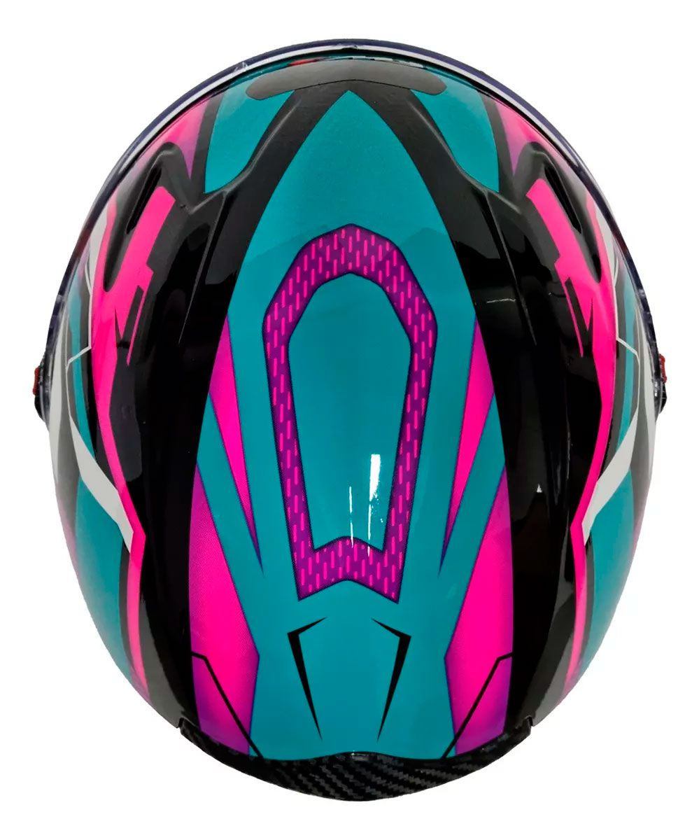 Capacete Moto Fechado GTX Fox FW3 Tamanho 60 Viseira Cristal ABS